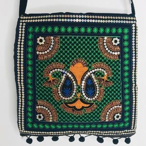 Beautiful shoulder bag from Pakistan.Velvet finish